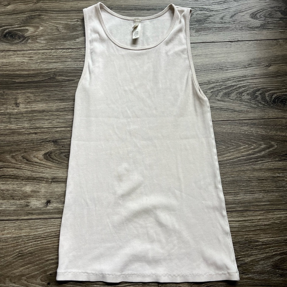 SKIMS Cotton Ribbed Long Tank Top